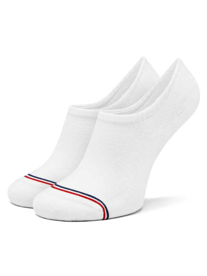 Tommy Hilfiger Set di 2 paia di pedulini unisex Tommy Hilfiger 701228179 Bianco
