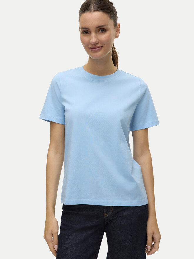 Vero Moda Vero Moda Marškinėliai Paulina 10316991 Mėlyna Regular Fit
