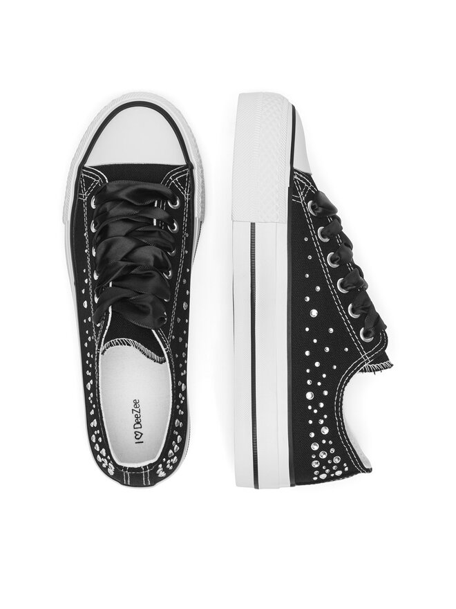 DeeZee Sneakers aus Stoff DeeZee WFA2791-1 Schwarz