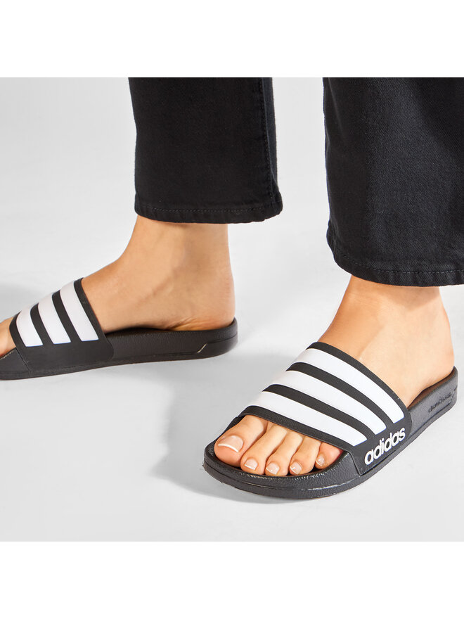 Klapki adidas adilette Shower AQ1701 Czarny | eobuwie.com.pl