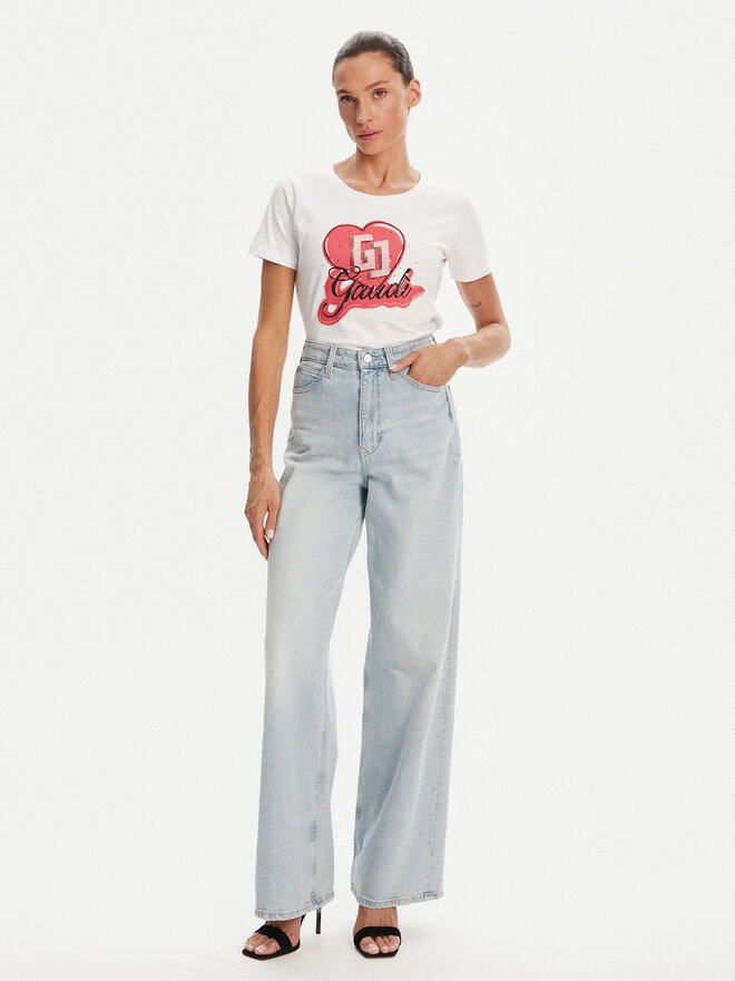 Gaudi Gaudi Футболка 511BD64037 Білий Regular Fit