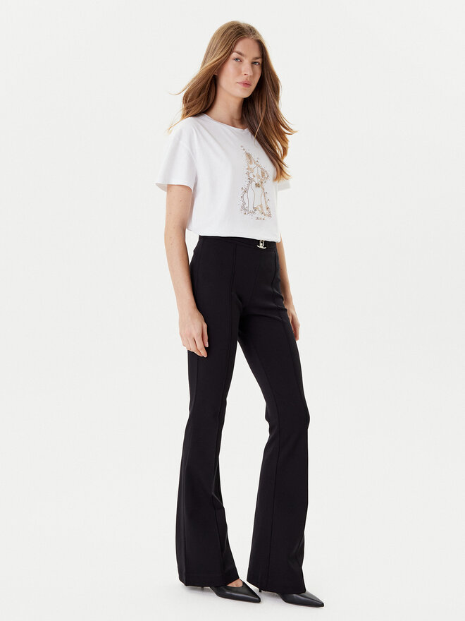 Liu Jo Liu Jo Camiseta MF5412 JS923 Blanco Regular Fit