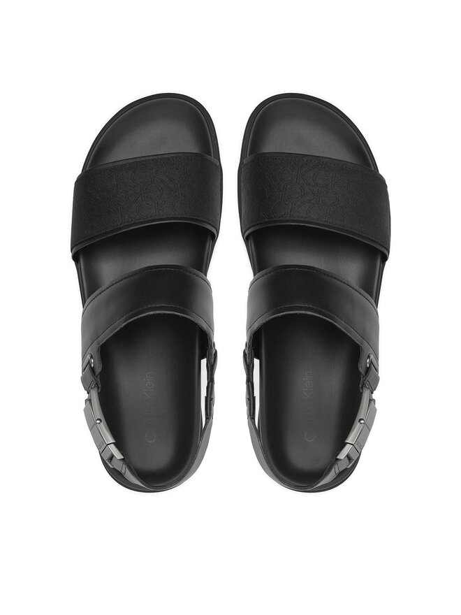 Calvin Klein Sandalen Calvin Klein Back Strap Sandal Jaq Mono Ip HM0HM01421 Schwarz