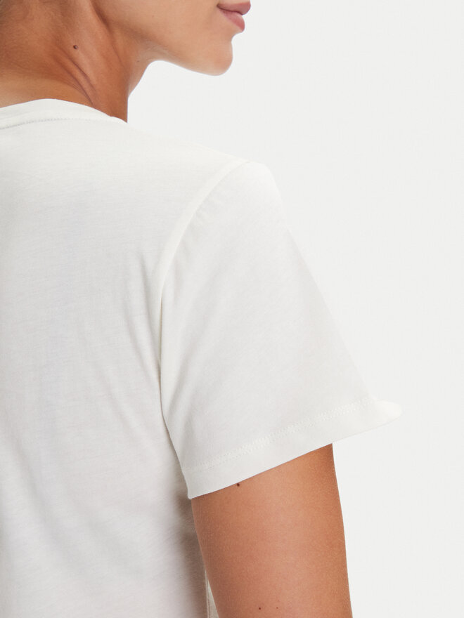 Liu Jo Sport Liu Jo Sport Camiseta TF5162 JS923 Écru Regular Fit