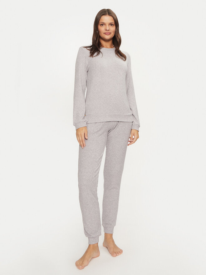 Selmark Selmark Pyjama P8673 Grau Regular Fit