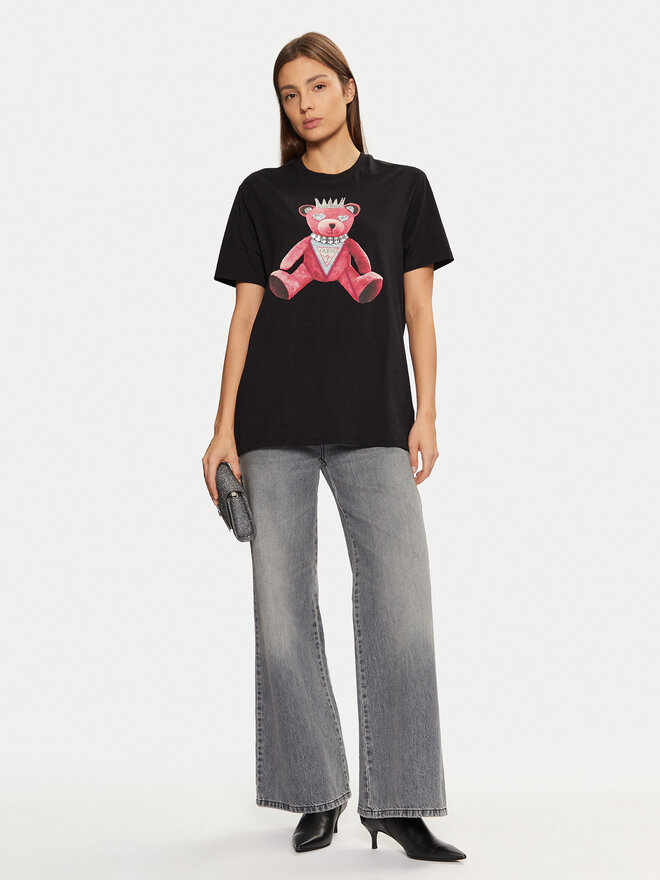 Guess Guess T-Shirt W5RI30K9RM1 Μαύρο Regular Fit
