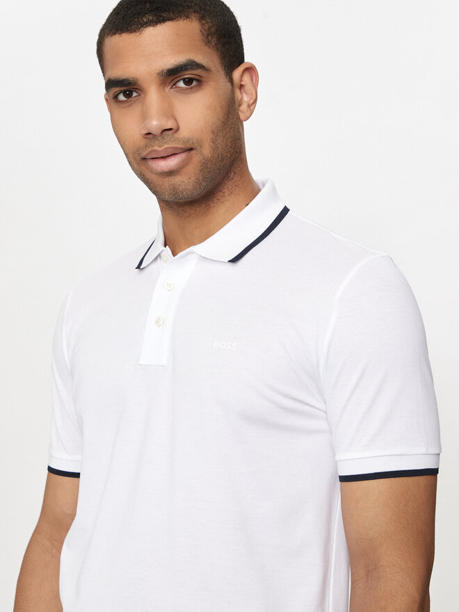 BOSS Boss Poloshirt Parlay 190 50494697 Weiß Regular Fit