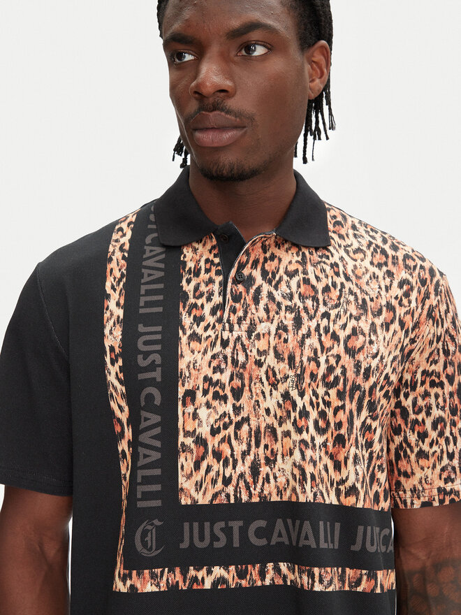 Just Cavalli Just Cavalli Polo 78OAGE15 Negro Regular Fit