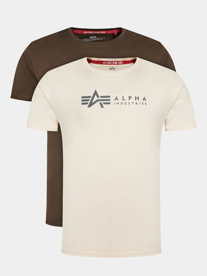 Alpha Industries Alpha Industries Pack de 2 camisetas Alpha Label T 2 118534 De color Regular Fit