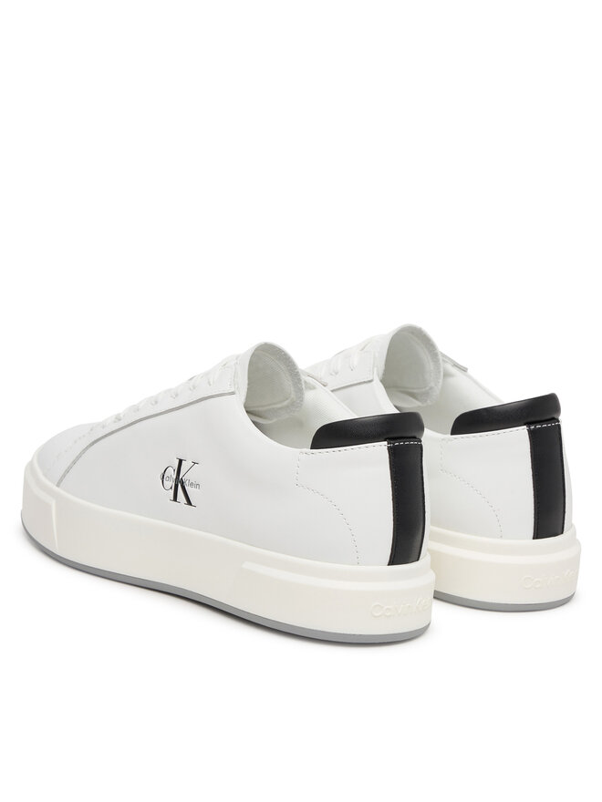Calvin Klein Zapatillas Calvin Klein Basket Cupsole Laceup Lth Ml YM0YM01460 Blanco