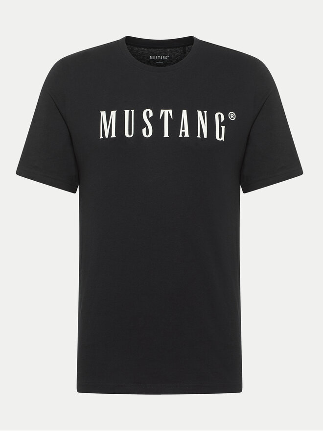 Mustang Mustang Marškinėliai Austin 1014695 Juoda Regular Fit