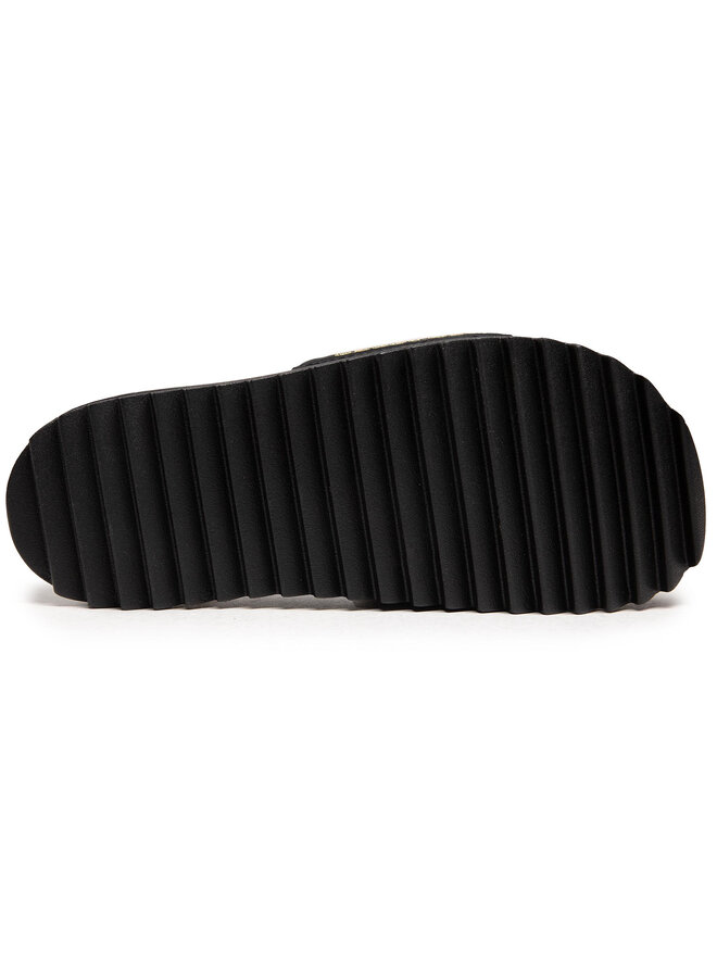 Superdry Pantoletten Superdry Satin Flatform Slide WF310126A Schwarz