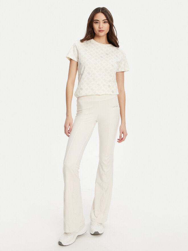 Guess Guess Camiseta V5YI04 I3Z14 Écru Regular Fit