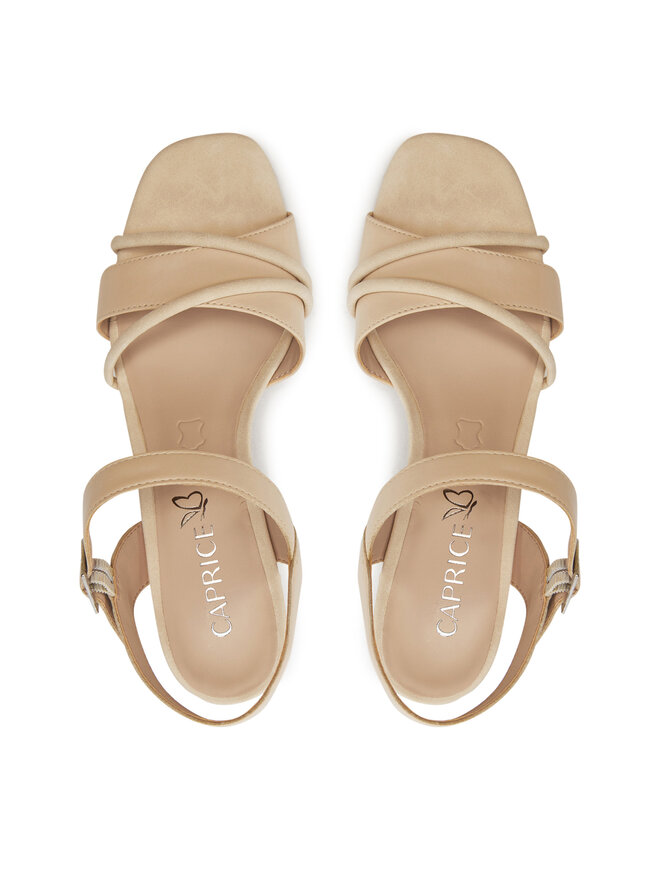 Caprice Sandalia Para Dama Con Hebilla De Cuero Karreé 9-28310-42