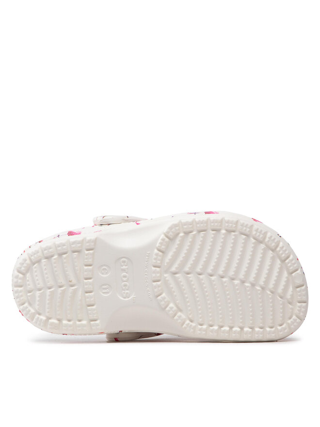 Pantoletten Crocs Classic Pool Party Clog K 207826 Weiß | eschuhe.de