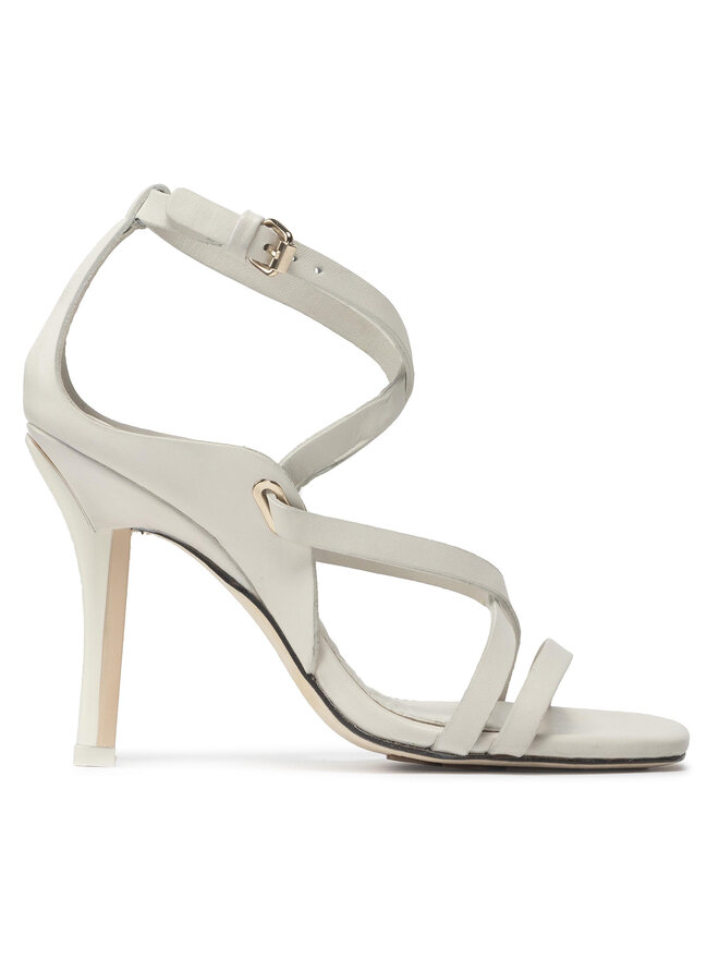 Tommy Hilfiger Sandały Tommy Hilfiger Elevated Th High Heel Snadal FW0FW06653 Biały