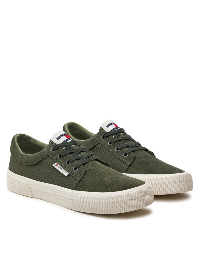 Tommy Jeans Tenisówki Tommy Jeans Tjm Vulc. Skate Derby EM0EM01427 Zielony