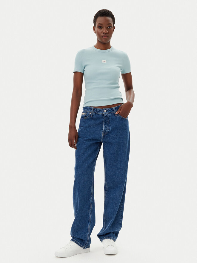 Calvin Klein Jeans Calvin Klein Jeans Camiseta J20J225245 Azul Slim Fit