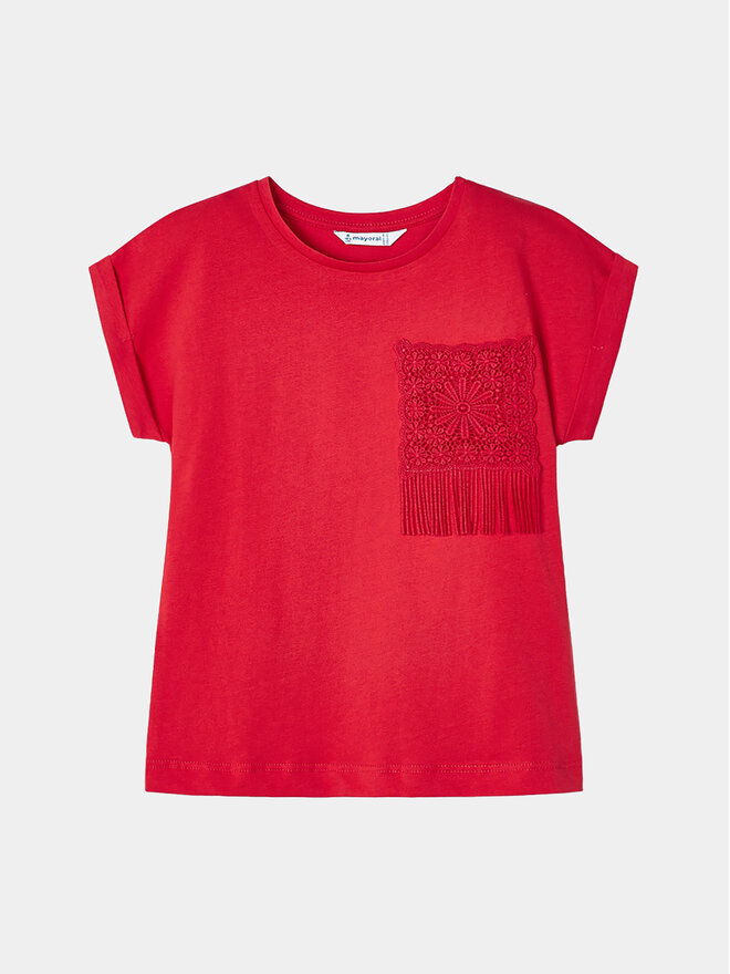Mayoral Mayoral Majica 3087 Rdeča Regular Fit