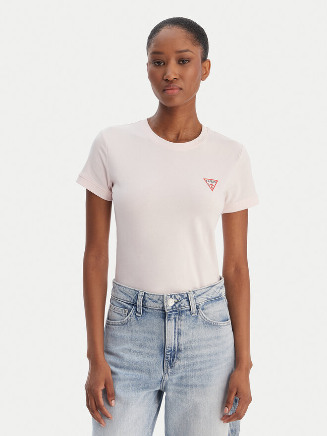Guess Guess Футболка W2YI44 J1314 Рожевий Regular Fit