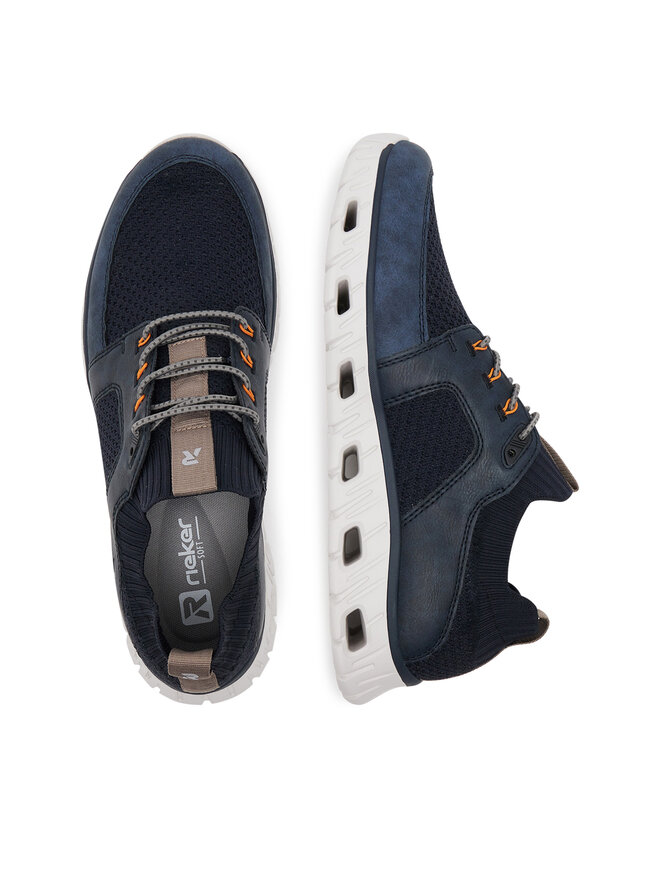 Rieker Sneakersy Rieker 04351-14 Tmavomodrá