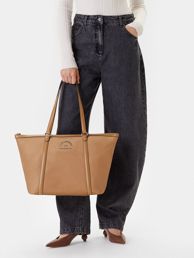 KARL LAGERFELD Kabelka KARL LAGERFELD A2W30080 Hnedá