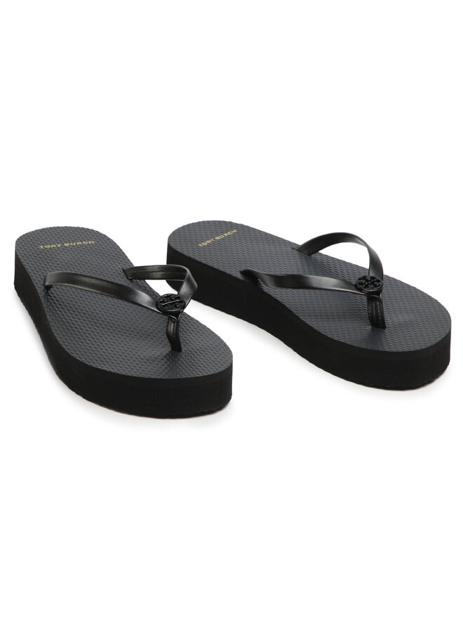 Tory Burch В'єтнамки Tory Burch Flatform Flip Flop 81261 Чорний