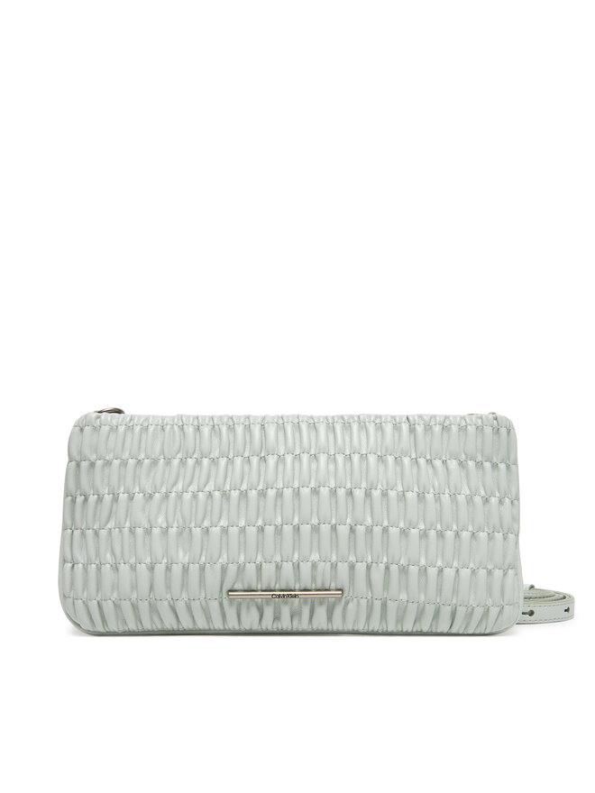 Calvin Klein Jeans Handtasche Calvin Klein Jeans Rouched Zip Top Bag LV04K3090G Grau