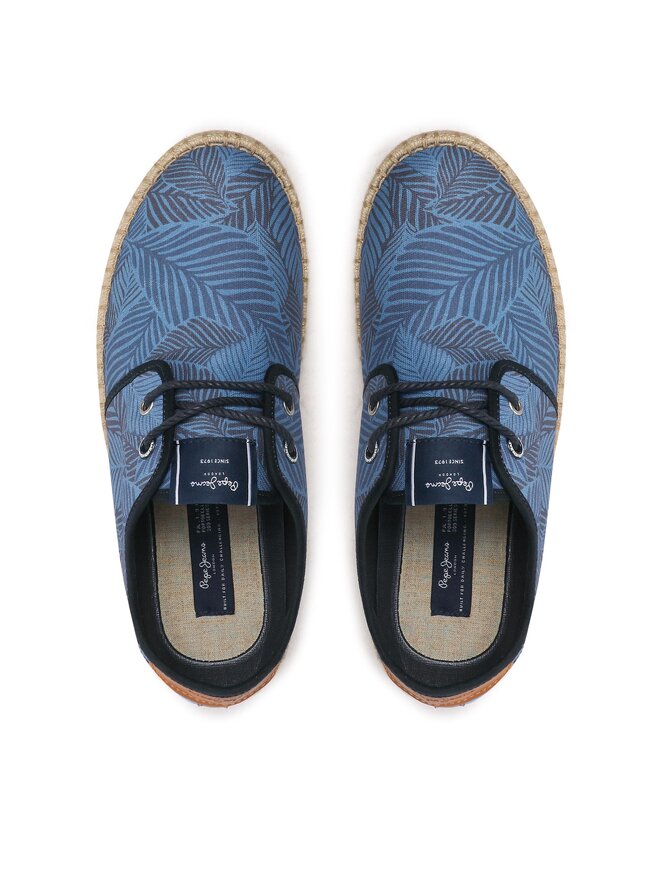 Pepe Jeans Espadrilky Pepe Jeans Tourist Tropic PMS10318 Modrá