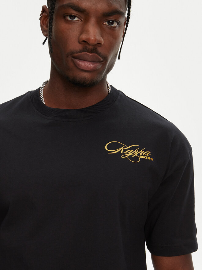 Kappa Kappa Camiseta Norda 361Q6XW Negro Regular Fit