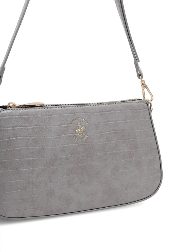 Beverly Hills Polo Club Дамска чанта Beverly Hills Polo Club BHPC-W-03-A23 Сив
