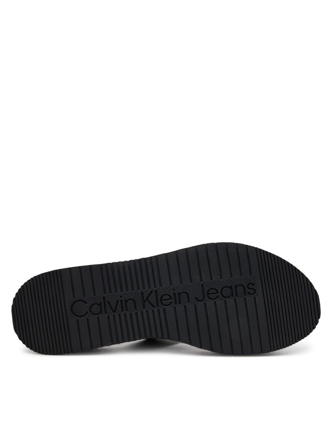 Calvin Klein Jeans Espadryle Calvin Klein Jeans Sporty Rope Mg Lth Webbing YW0YW01704 Czarny