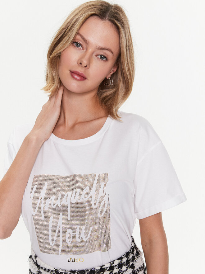 Liu Jo Liu Jo Camiseta WA3277 JS923 Blanco Regular Fit