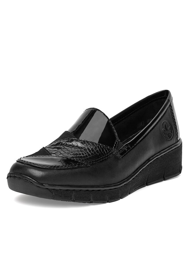 Rieker Półbuty Rieker 53785-00 Czarny