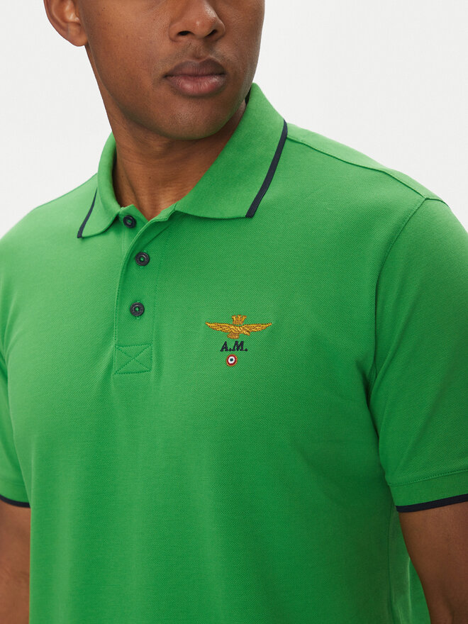 Aeronautica Militare Aeronautica Militare Pólóing 251PO1308P82 Zöld Regular Fit