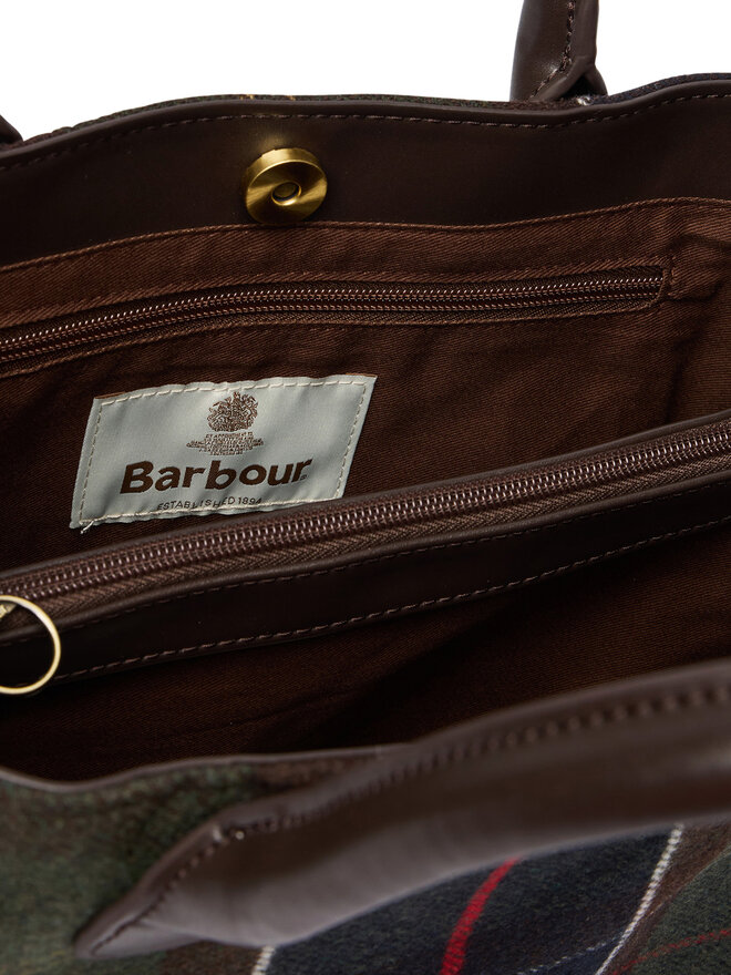 Barbour Handtasche Barbour Barbour Barrhill Tartan Tote Bag LBA0423OL91 Braun
