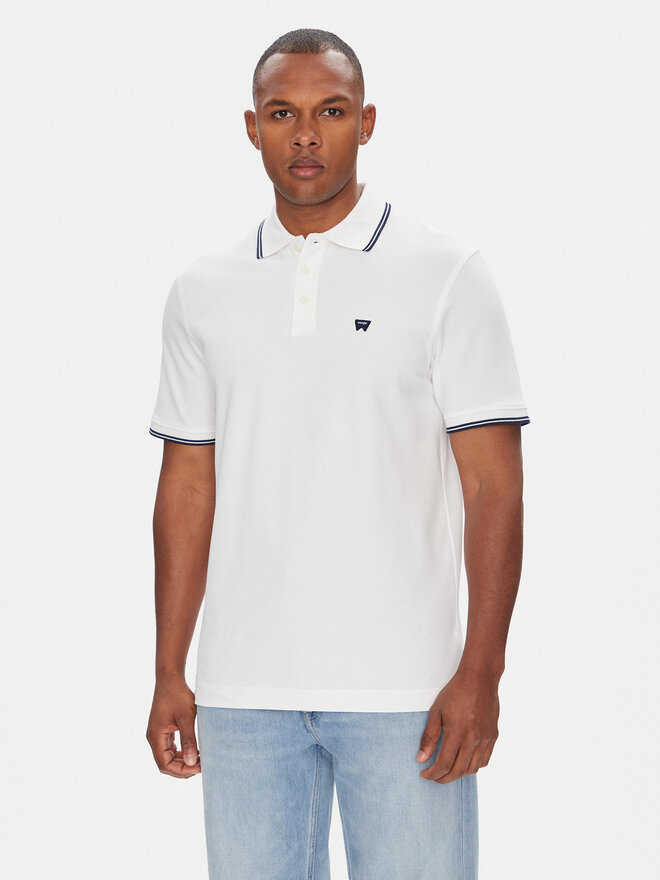 Wrangler Wrangler Poloshirt 112365466 Weiß Regular Fit