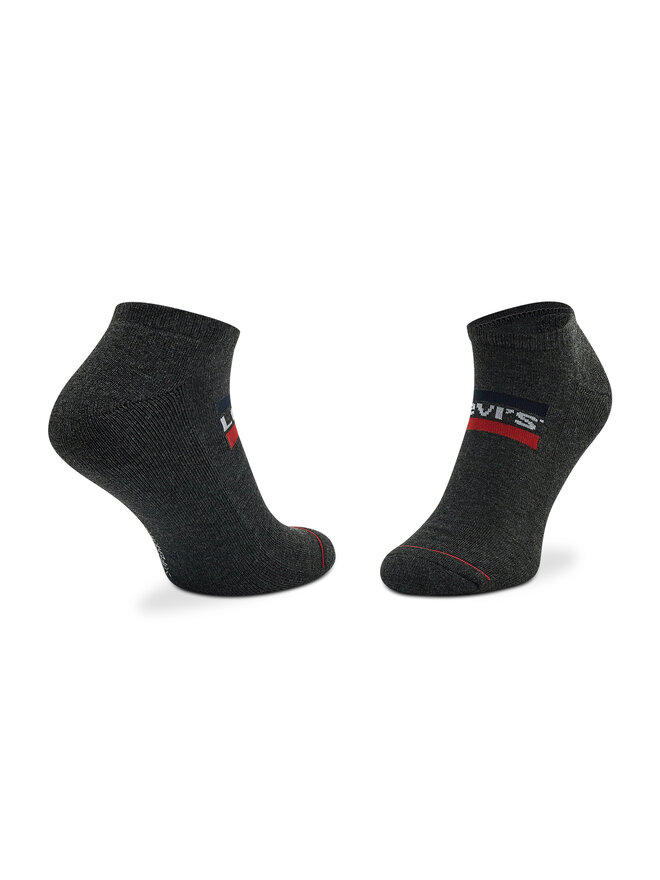Levi's® 2 pares de calcetines cortos unisex Levi's® 701219507 Negro