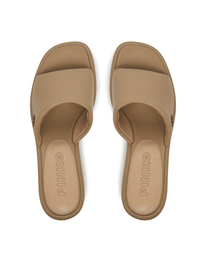 PINKO Klapki PINKO Tara 01 SD0277 P003 Beżowy