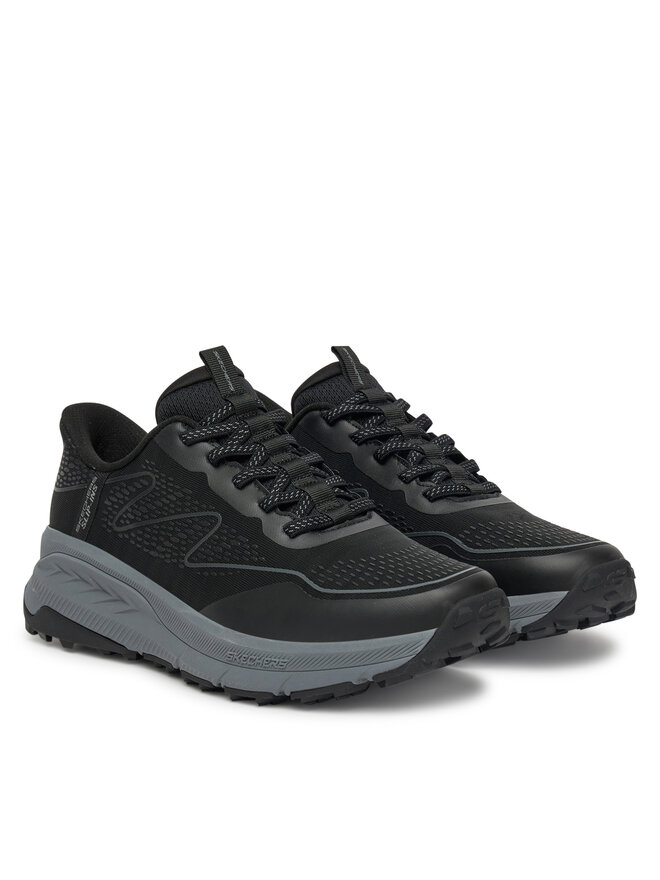 Skechers Pārgājienu apavi Skechers Switch Back-Mist 237685/BKMT Melns
