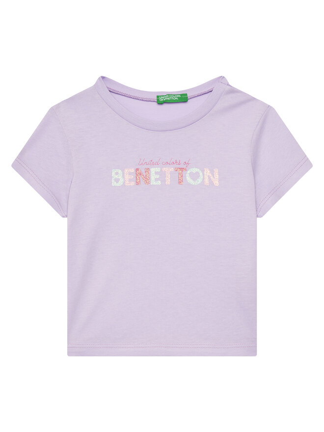 United Colors Of Benetton United Colors Of Benetton Majica 3I1XG10HU Vijolična Regular Fit