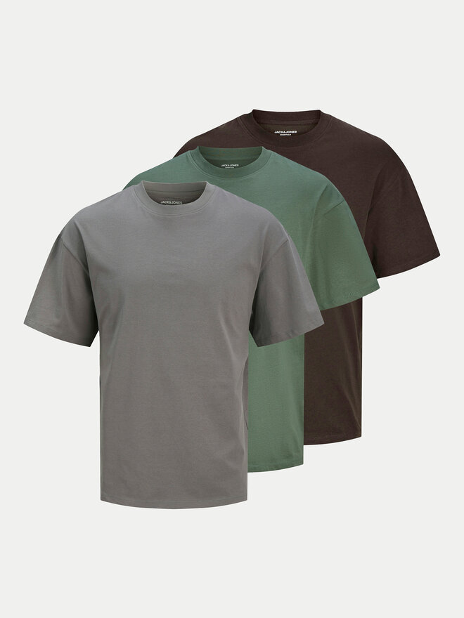 Jack&Jones Jack&Jones Set od 3 majice Hugo 12284202 Šarena Loose Fit
