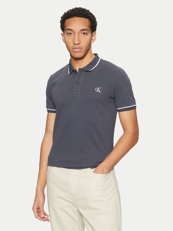 Calvin Klein Jeans Calvin Klein Jeans Poloshirt J30J315603 Dunkelblau Slim Fit