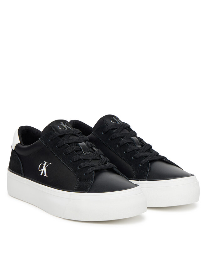 Calvin Klein Jeans Αθλητικά Calvin Klein Jeans Vulc Flatform Mg Nylon Mix YW0YW01896 Μαύρο