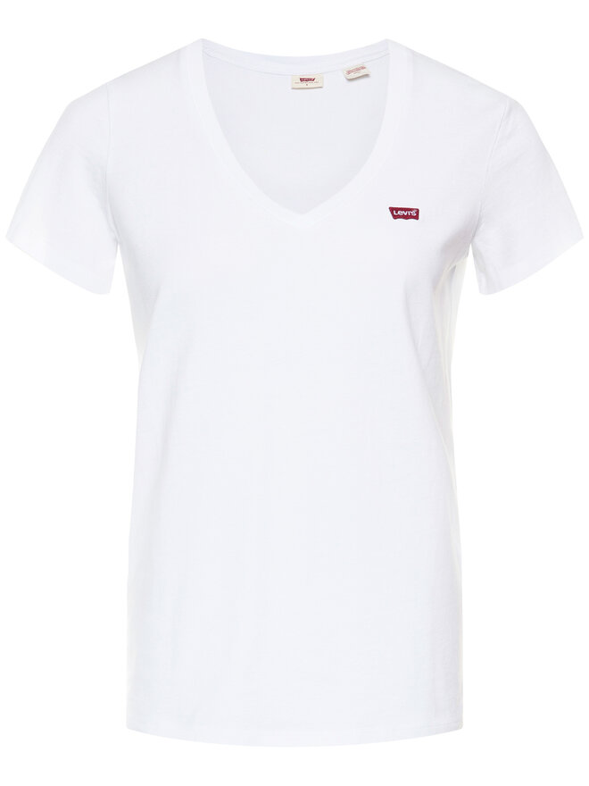 Levi's® Levi's® Majica Perfect V-Neck Tee 85341-0002 Bela Regular Fit