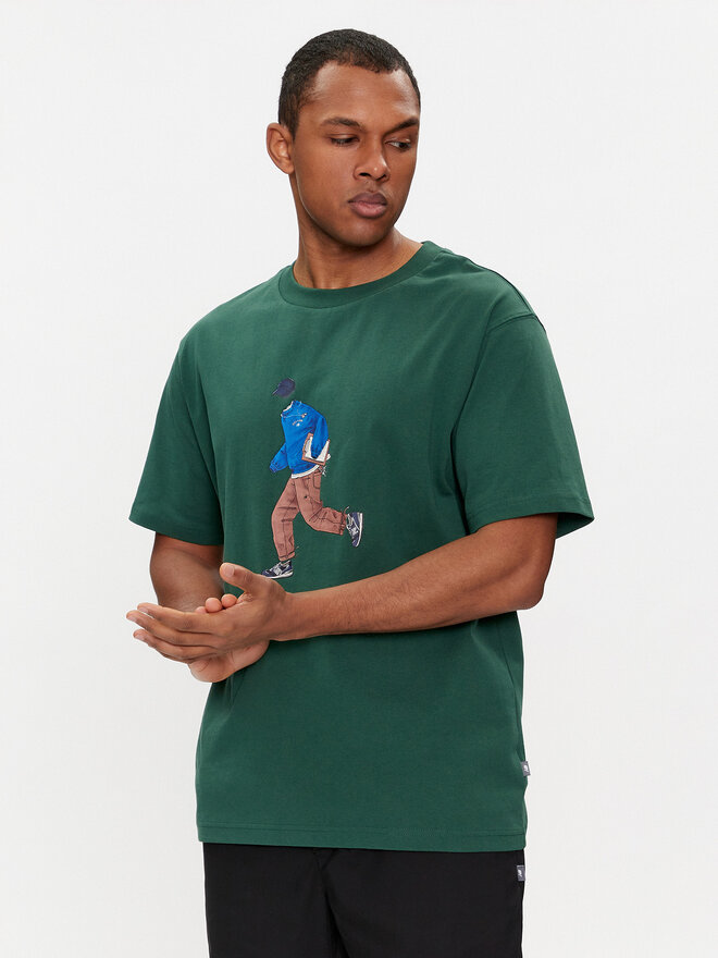 New Balance New Balance Camiseta Athletics MT41579 Verde Relaxed Fit