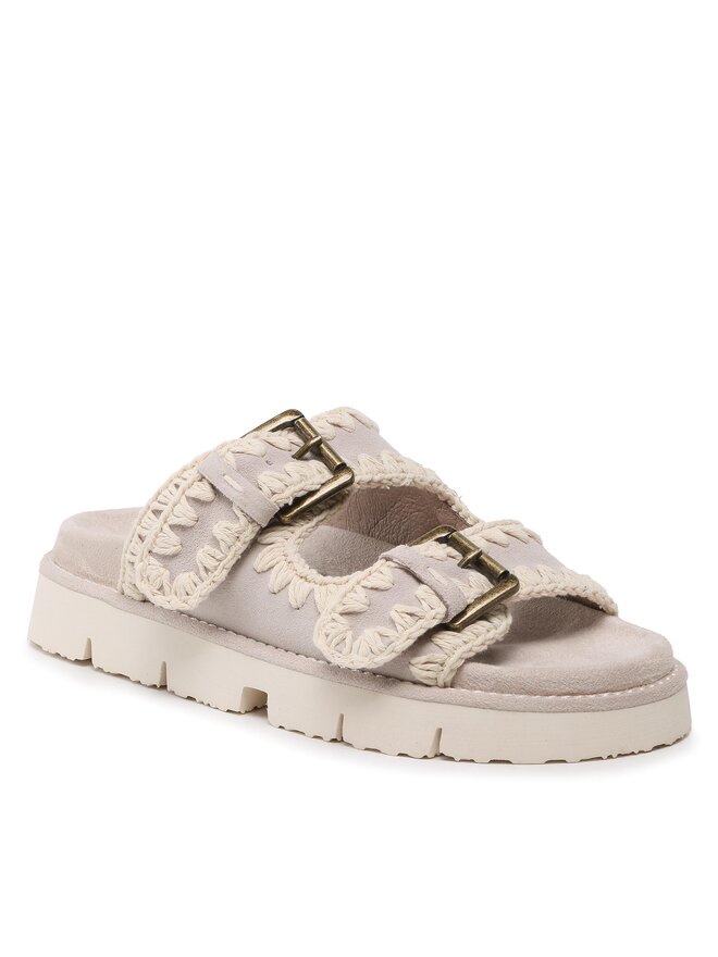 Mou Сандали Mou New Bio With Buckles SW461005A Екрю