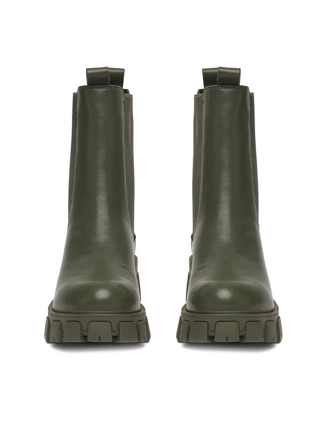 DeeZee Kotníková obuv s elastickým prvkem DeeZee 12837-22 Khaki