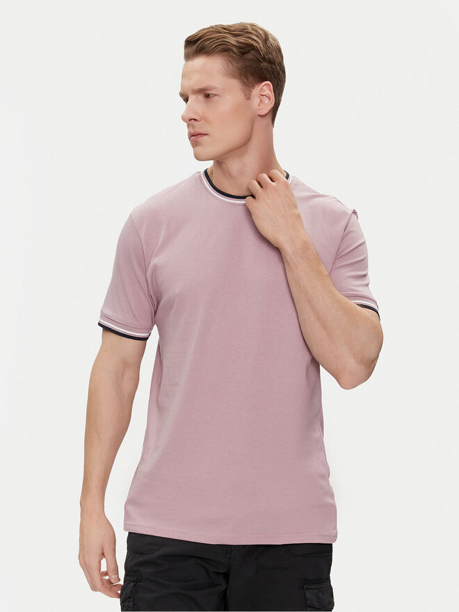 Brave Soul Brave Soul Camiseta MTS-149FEDERERF Rosa Straight Fit
