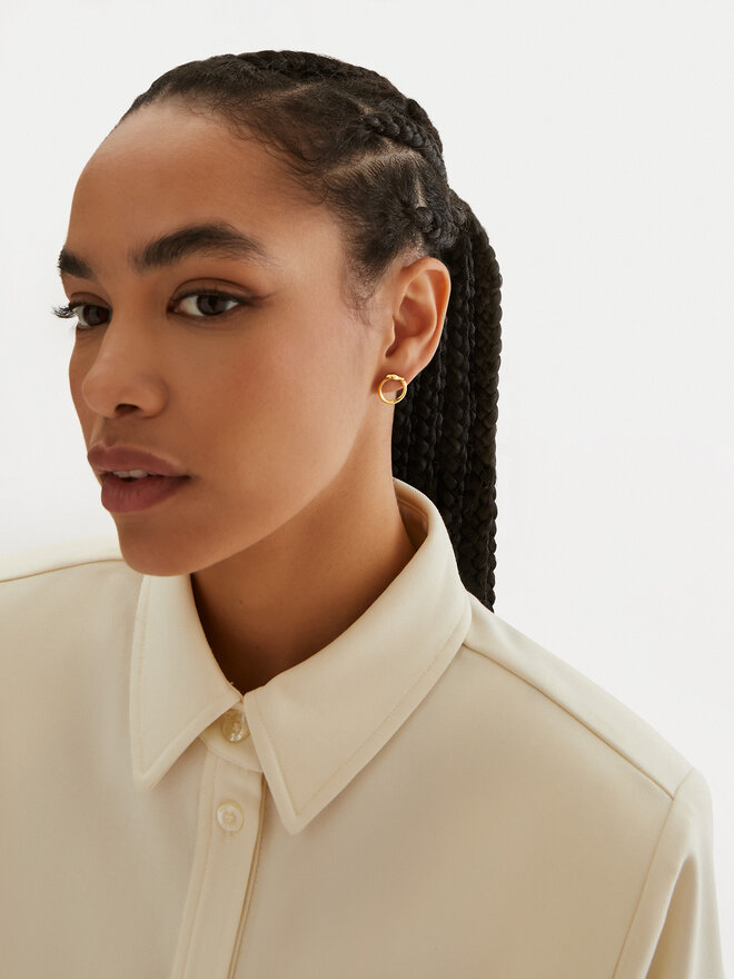 Trussardi Сережки Trussardi TJAXB09 Золотий